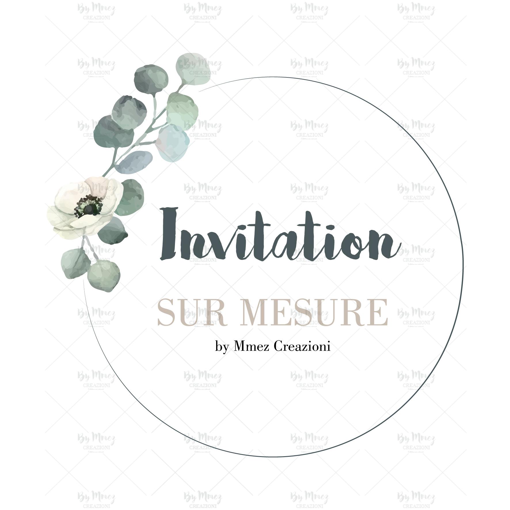 Invitation Anniversaire - Thème Licorne tropical & Rose - Mmez