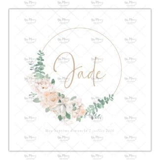 MMEZ CREAZIONI - FAIRE PART - INVITATION BAPTEME PERSONNALISE CHAMPRETRE BOHEME & PECHE - 1