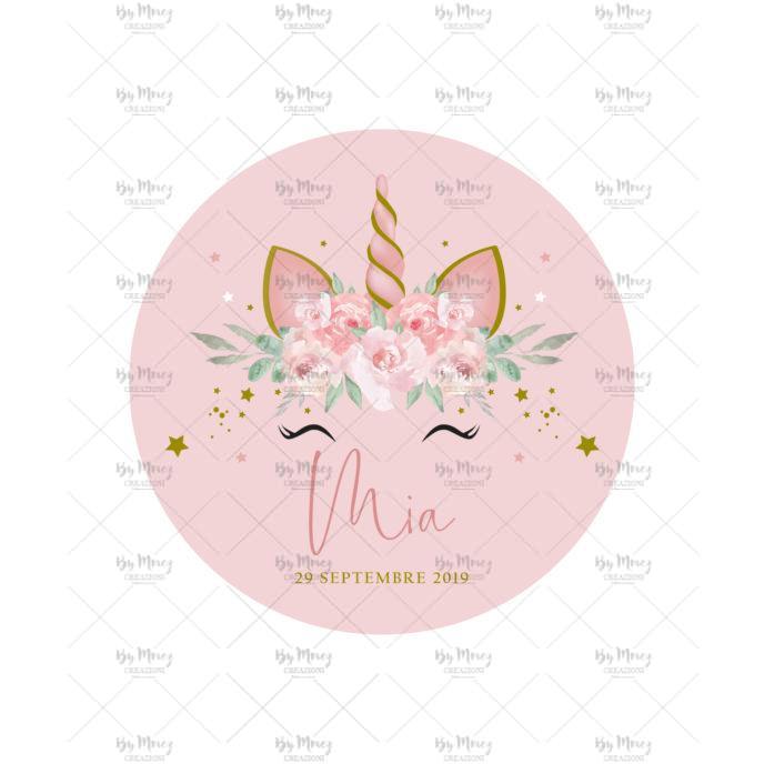 Étiquette autocollante / Stickers - Thème Champêtre bohème Rose - Mmez  Creazioni