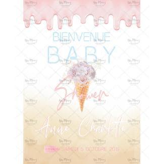 MMEZ-CREAZIONI-AFFICHE-BABY-SHOWER-PERSONNALISE-VENICE-BEACH