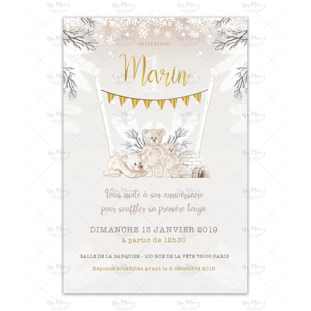 Invitation anniversaire Savane - Invitation anniversaire fille et