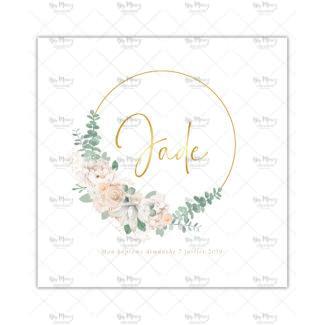 MMEZ CREAZIONI - FAIRE PART - INVITATION BAPTEME PERSONNALISE CHAMPRETRE BOHEME & OR - 1