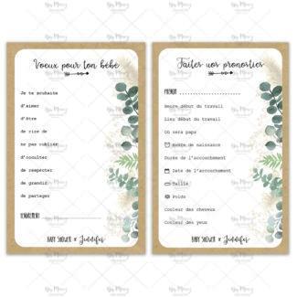 Jeux Pronostic Baby Shower Personnalisee Theme Eucalyptus Mmez Creazioni Jeux Pronostic Baby Shower Personnalisee Theme Eucalyptus Mmez Creazioni