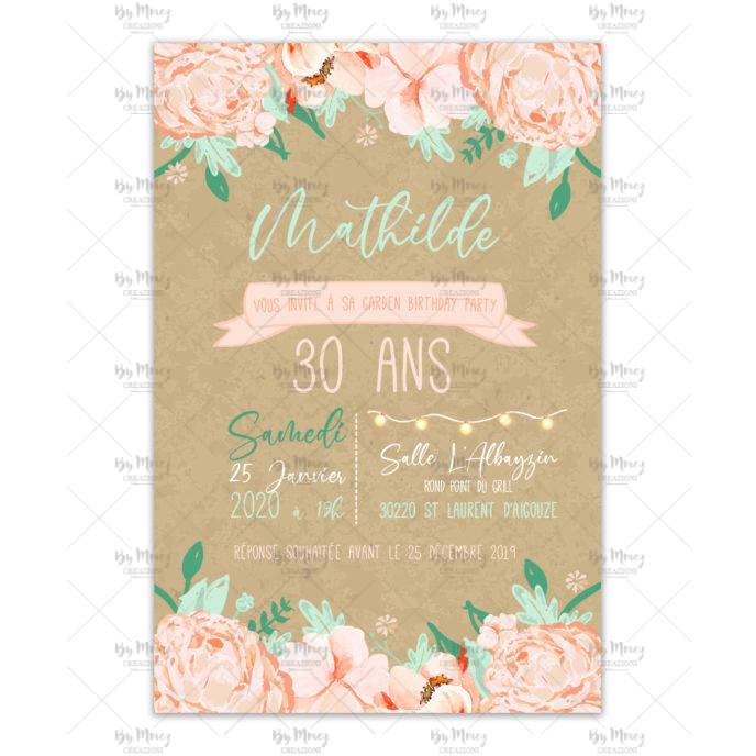 Invitation anniversaire de mariage Carte classique et vintage 