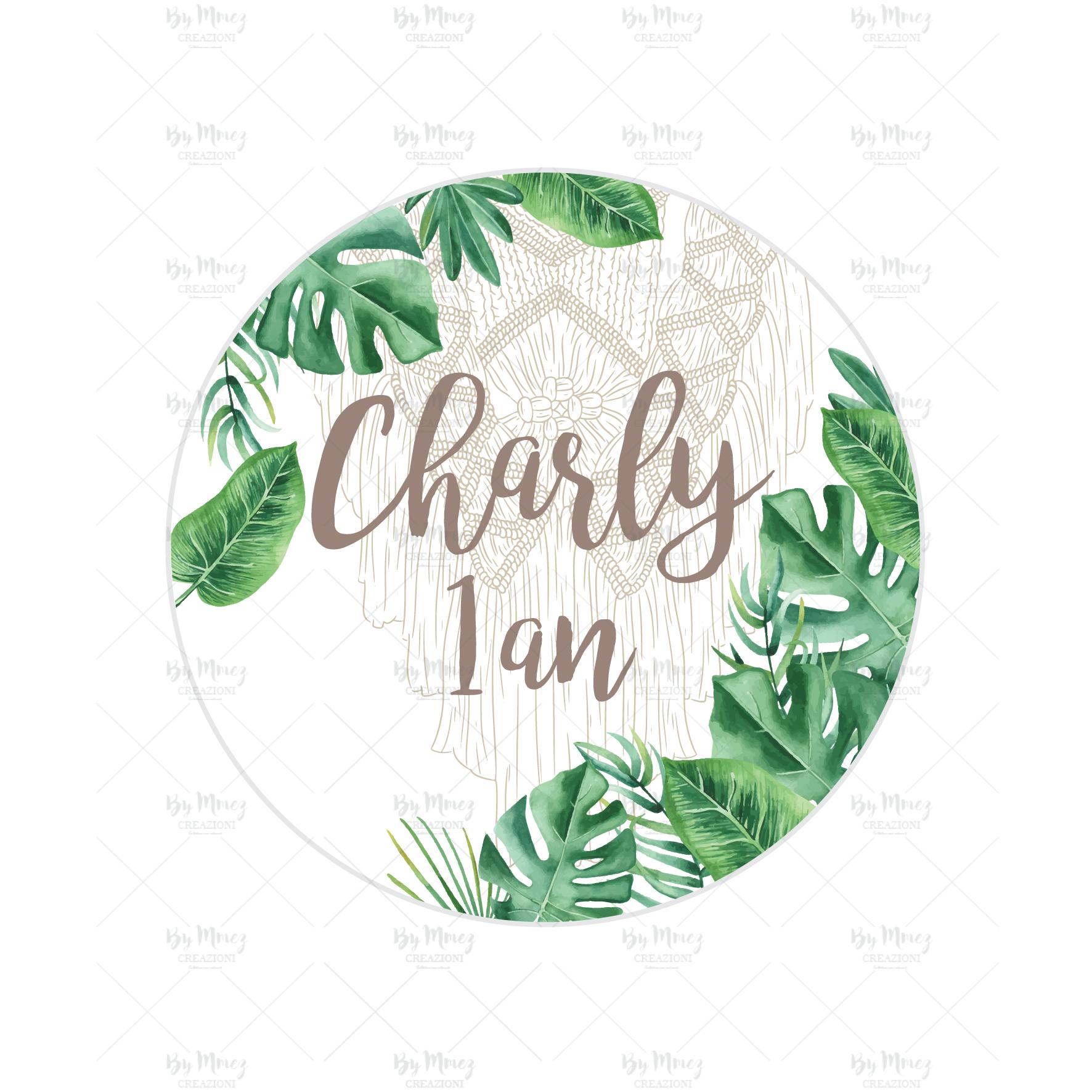 Étiquette autocollante / Stickers - Thème Jungle Tropical Chic - Mmez  Creazioni