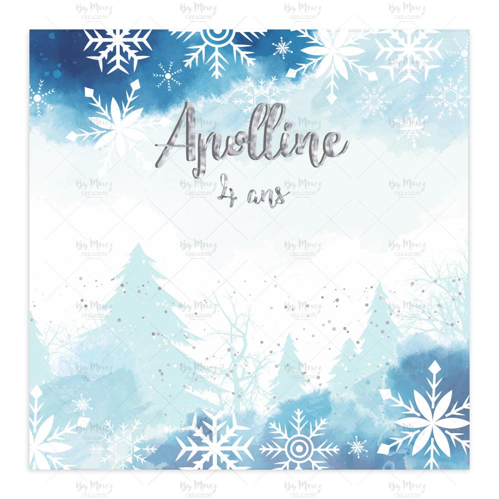 Invitation anniversaire Reine des Neiges personnalisée Quantité