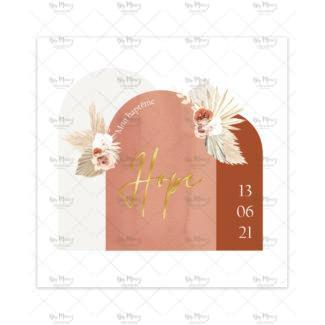 MMEZ CREAZIONI - FAIRE PART - INVITATION BAPTEME PERSONNALISE BOHO & TERRACOTTA - 1