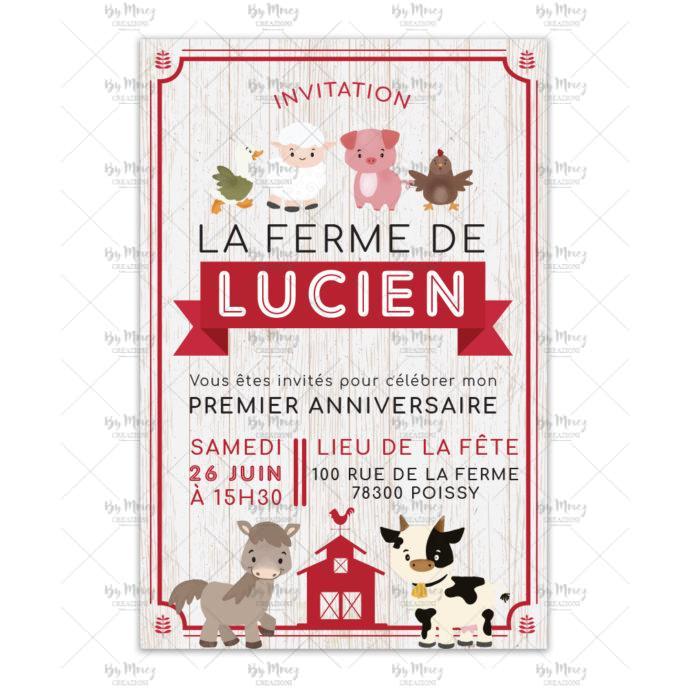 Invitation Anniversaire Theme Ferme Mmez Creazioni Invitation Anniversaire Theme Ferme Mmez Creazioni