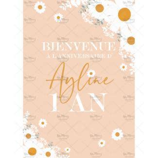 MMEZ-CREAZIONI-AFFICHE-BIENVENUE-ANNIVERSAIRE-PERSONNALISE-PAQUERETTE-BLUSH