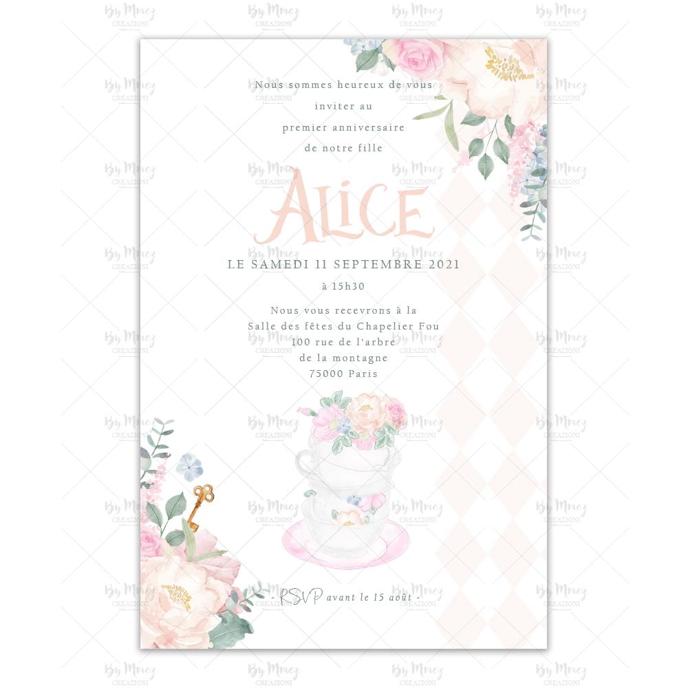 Invitation Anniversaire Theme Alice Aux Pays Des Merveilles Mmez Creazioni Invitation Anniversaire Theme Alice Aux Pays Des Merveilles Mmez Creazioni