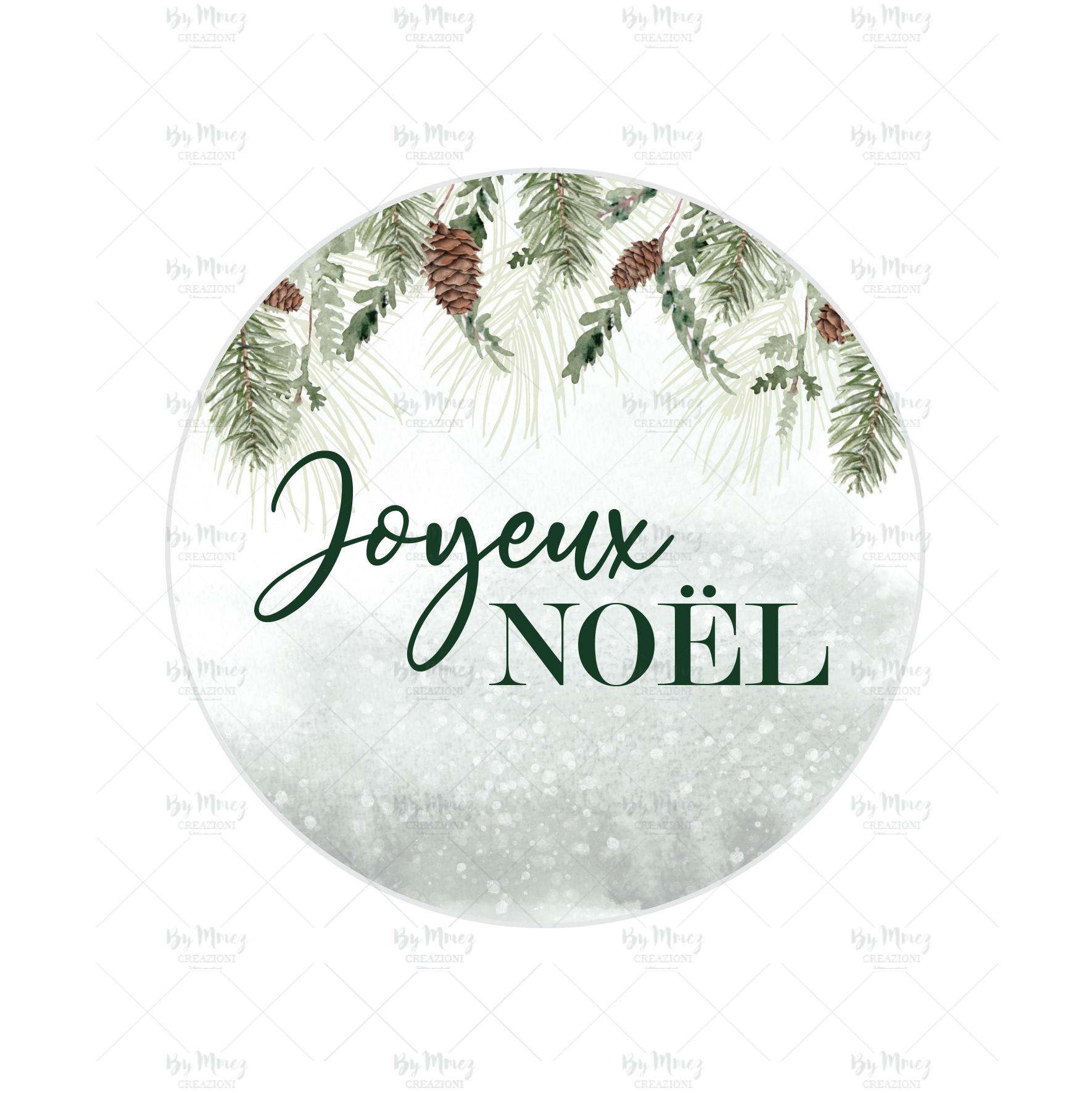 Autocollant D'étiquette De Cadeau De Thème De Noël, Autocollant