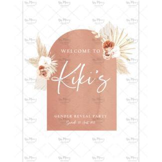 MMEZ CREAZIONI - AFFICHE BABY SHOWER PERSONNALISE BOHO & TERRACOTTA