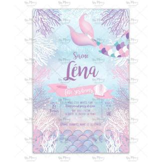 MMEZ-CREAZIONI-INVITATION-ANNIVERSAIRE-PERSONNALISEE-SIRENE-PASTEL-MERMAID