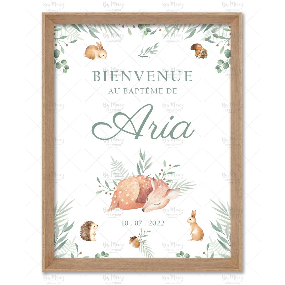 Lot de 3 affiches thème forêt pour enfant