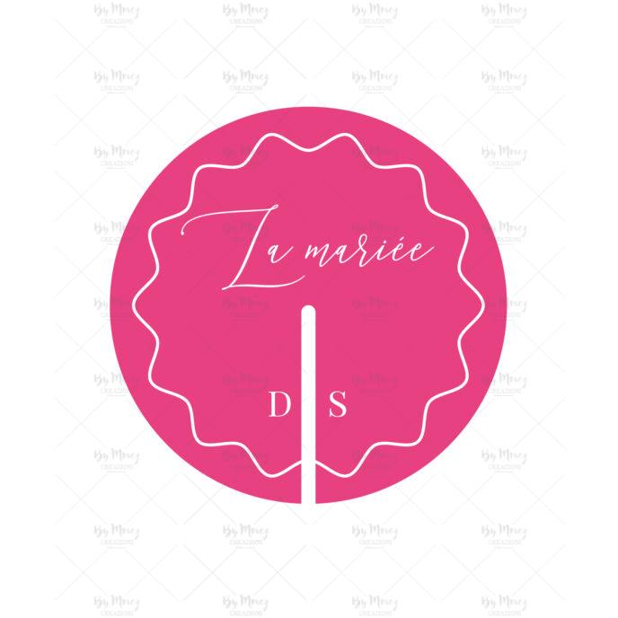Marque place - Thème Orange & Rose Fushia